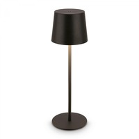 Stolní lampy dekorační - BRILO 7708015 Bota stolní lampa - 1,8W, 120lm, nabíjecí, LED, stmívatelné, dotykový vypínač, teplá bílá, černá - BRILO