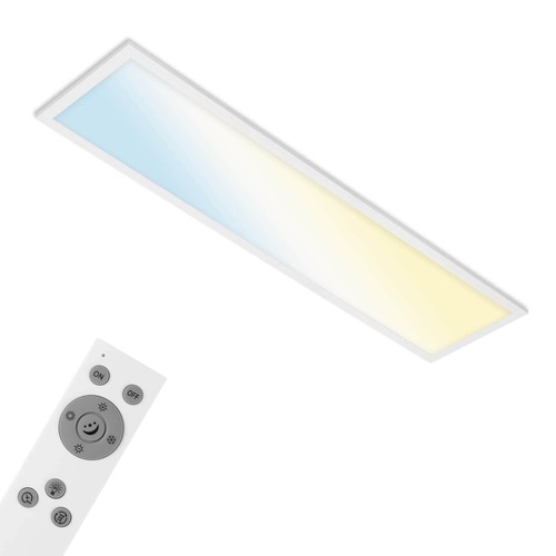 Hranatá - BRILO 7385-016 CCT svítidlo LED panel, 100 cm, 28 W, 3000 lm, bílé - BRILO - foto 1