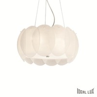 Dekorativní - ILUX 074139 Závěsné svítidlo Ideal Lux Ovalino SP5 bianco 074139 - IDEALLUX