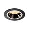 Kruhová - LA 1003849 NUMINOS® DL M vnitřní LED zápustné stropní svítidlo černá/chrom 2700 K 55° včetně listových pružin - BIG WHITE (SLV)