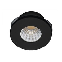 Kruhová - AZZ AZ3381 LED Stropní podhledové svítidlo Azzardo Fill 5W R 3000K black AZ3381 5W 425lm 3000K IP20 4,5cm kulaté černé - AZZARDO