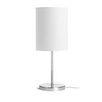 Stolní lampy dekorační - RED R14056 NYC/RON 15/20 stolní Polycotton bílá/nikl 230V E27 7W - RED - DESIGN RENDL