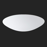Nouzová - OS AUR59747 AURA 9 stropní/nástěnné skleněné svítidlo bílá IP43 4000 K 35W LED nouzové kombinované 3 h (původní kód OS 59747) - OSMONT