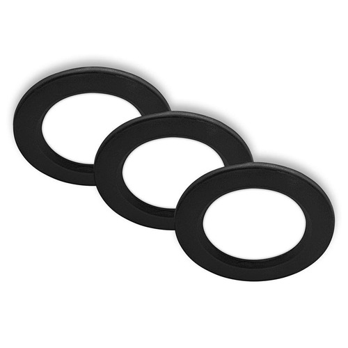 Kruhová - BRI 7992035 BRILONER Jeft vestavná svítidla 76mm 3ks sada - 230V, 3W, 330lm, LED, neutrální bílá, černá 7992035 - foto 1