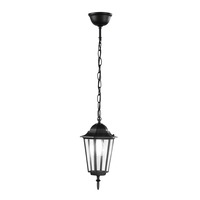 Závěsná - FAN LANT-MILANO/S1 Závěsné venkovní svítidlo MILANO černá, 1xE27, IP44, 17 x 84 cm - FANEUROPE
