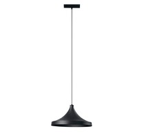 Lištové INTEC 48V - FAN DAVINCI-S40C Závěsné svítidlo systému 48 V - Davinci Cymbal, černé, LED, 18 W, 1855 lm, 3000 K, 38 x 150 cm - FANEUROPE