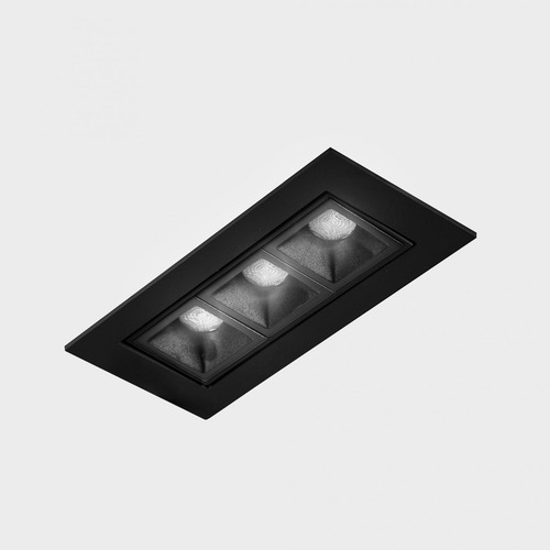 Koupelnová - KHL K51301.01.RF.BK-BK.15.ST.9.30 NSES TILT zapuštěné svítidlo s rámečkem 123x58 mm černá 6 W CRI 90 2700K Non-Dimm - KOHL-Lighting - foto 1