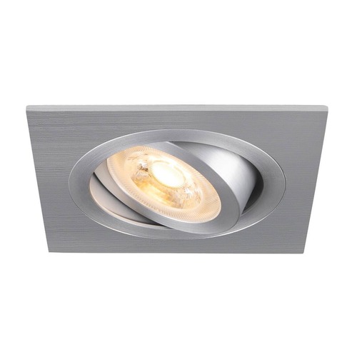 Hranatá - LA 1007379 NEW TRIA® 75 stropní vestavné svítidlo, čtvercové, max. 10W GU10, hliník - BIG WHITE (SLV) - foto 1