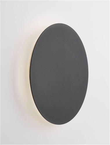 Nepřímé osvětlení - NV 9248154 Nástěnné svítidlo CYRCLE černý hliník a akryl LED 12W 230V 3000K IP20 - NOVA LUCE - foto 1