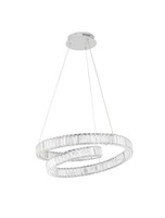 Dekorativní - NV 9019720 Závěsné svítidlo CONCETO chromovaný kov a křišťál LED 50W 230V 3500K IP20 stmívatelné - NOVA LUCE