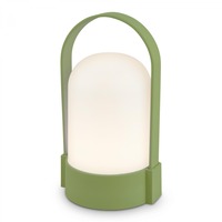 Stolní lampy dekorační - BRILO 7544019 Asa stolní lampička - 1W, 50lm, bezdrátová, LED, stmívatelné, teplá bílá, limetkově zelená - BRILO
