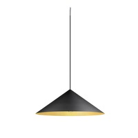 Kónická - LA 1008508 MAGICO 55 závěsné svítidlo, E27, délka závěsu 180cm, 1x max. 10W, matná černá / zlatá - BIG WHITE (SLV)