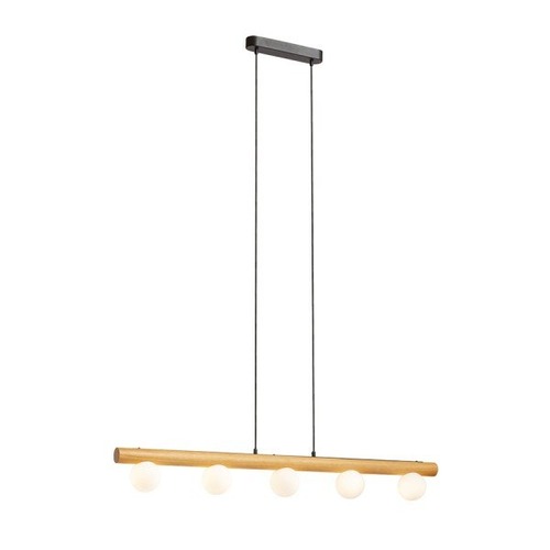 Podélná - RED R14460 NOCTIS závěsná dřevo/opálové sklo 230V G9 5x7W - RED - DESIGN RENDL - foto 1