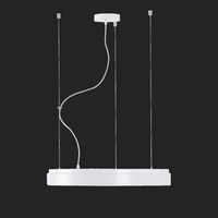 Kruhová - OS DEL66358 DELIA L4 závěsné plastové svítidlo bílá IP40 3000 K 64W LED DALI (původní kód OS 66358) - OSMONT