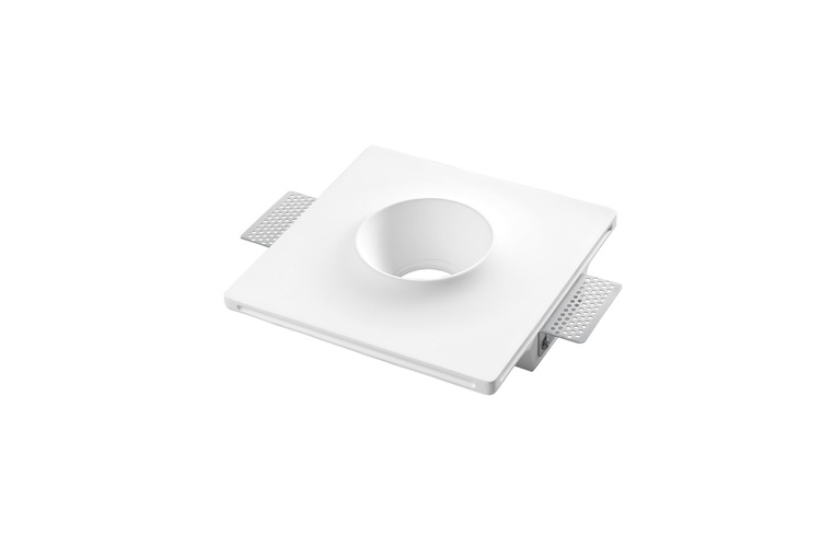 Sádrová - FAN INC-SPLASH-1 Vestavné svítidlo Splash (sádra) 1 x GU10, 200 x 200 x 115 mm - FANEUROPE - foto 1