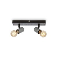Bodová - BRI 2222-024 Bodové svítidlo 30 cm 2x E27 max. 60W antická stříbrná - BRILONER