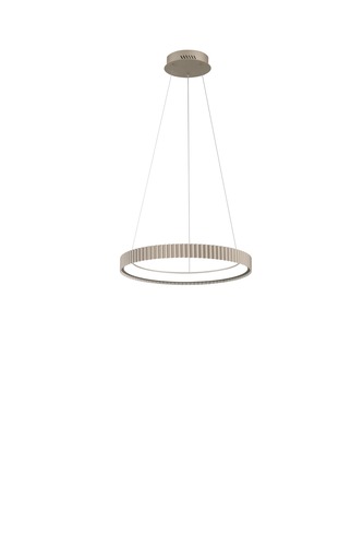 Kruhová - FAN LED-NIKE-S50-ORO Závěsné LED svítidlo Nike (zlaté, kov) 40 W, 5840 lm, DIP‑CCT 2700 / 3200 / 4000 K, pr. 49 x 150 cm - FANEUROPE - foto 1