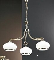 Vícečetná - OR LU 1715/3 Závěsné svítidlo 3x60W E27 patina/opál sklo, průměr 62cm - ORION