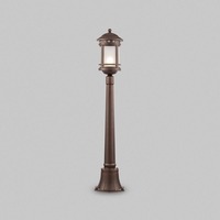 Sloupková - M O031FL-01BR Venkovní sloupkové svítidlo Salamanca E27 60W IP44 hnědá hliník/sklo - MAYTONI