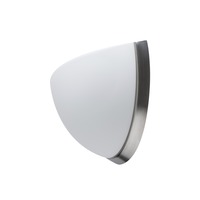 Dekorativní - OS NEL44592 NELA DL2 nástěnné skleněné svítidlo nerez broušená / bílá IP43 60W E27 HF (původní kód OS 44592) - OSMONT