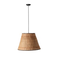 Kónická - FARO 65134-72 SUMBA závěsné svítidlo, černá/ratan - FARO