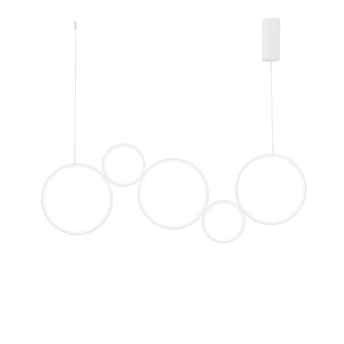 Subtilní - FAN LED-FREDY-S5 Závěsné LED svítidlo FREDY bílá, 60 W, 8000 lm, CCT, 115 x 46,7 x 150 cm - FANEUROPE - foto 1