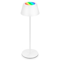 Na stůl - BRILO 7466016 LED RGB nabíjecí stolní lampa 38 cm 2,6W 200lm bílé - BRILO