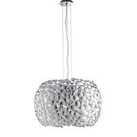 Dekorativní - FAN I-DIONISO-S65-CR Závěsné svítidlo Dioniso, chrom, 5 x E27, 65 x 147 cm - FANEUROPE