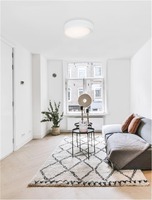 Kruhová - NV 9085224 Stropní svítidlo OBY bílý hliník a akryl LED 60W 230V 3000K IP20 stmívatelné - NOVA LUCE