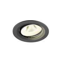 Kruhová - LA 1009686 NUMINOS® MOVE M Stropní vestavné svítidlo, 4000 K, 20°, IP20, kulaté, černé / bílé - BIG WHITE (SLV)