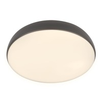 Kruhová - BRILO 3876015 Nikan stropní svítidlo pr.28,5 cm - 22W, 2300lm, LED, stmívatelné, CCT, dálkový ovladač, antracit - BRILO