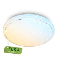 Kruhová - BRILO 3869016 Star A stropní svítidlo pr.48 cm - 19,5W, 4450lm, LED, EEK A, stmívatelné, dálkový ovladač, CCT, bílé - BRILO
