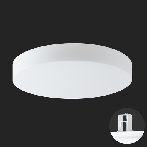 Koupelnová - OS ELS68152 ELSA V5 stropní/nástěnné skleněné polovestavné svítidlo bílá IP44 3000 K 36W LED nouzové kombinované 3 h (původní kód OS 68152) - OSMONT - foto 1