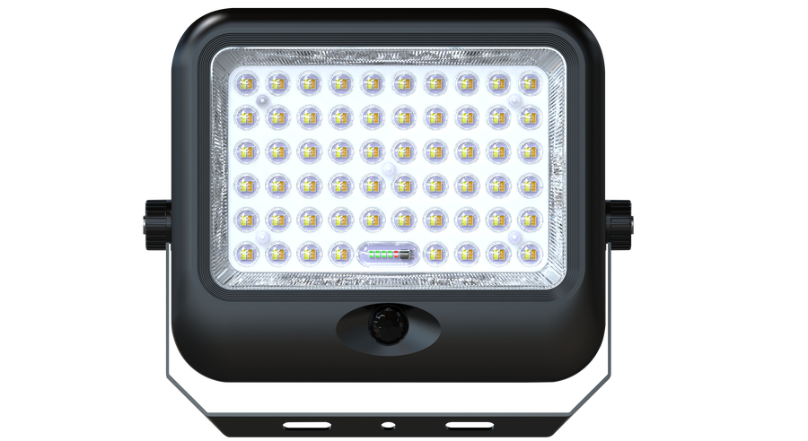 Solární světlomet - LED solární světlomet IP65 + SENSOR + dálkové ovládání - foto 1