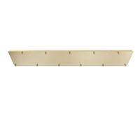 Kotvící prvky, držáky, závěsy - FAN BASE-S-RT11-ORO Rozeta PIREX obdélníkový rám zlatá A 11 FORI 142x30x4,1cm - FANEUROPE
