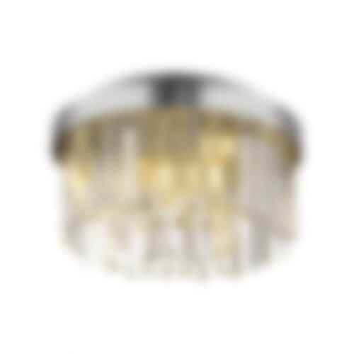 Dekorativní - LD 15048-17 Křišťálové stropní svítidlo KULUNKER, chrom 30cm průměr - JUST LIGHT - foto 1