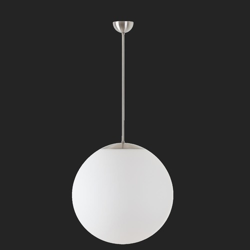 Nouzové osvětlení - OS ADR60190 ADRIA P4 závěsné skleněné svítidlo nerez broušená / bílá IP40 3000 K 41W LED nouzové kombinované 3 h (původní kód OS 60190) - OSMONT - foto 1