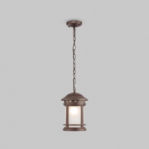 Závěsná - M O031PL-01BR Závěsné svítidlo Salamanca 60W E27 IP44 hnědá hliník sklo - MAYTONI - foto 1