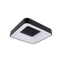 Hranatá - LED svítidlo ZULU 48W CCT hranaté černé stropní