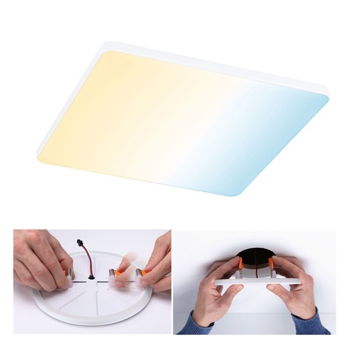 Koupelnová - P 79959 VariFit LED vestavné svítidlo Veluna Edge IP44 hranaté 200x200mm měnitelná bílá bílá stmívatelné - PAULMANN - foto 1