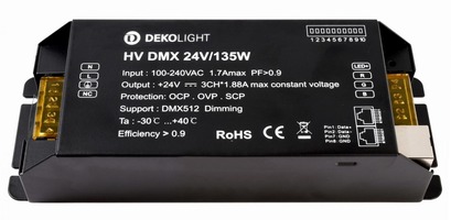 Stabilizované napětí - IMPR 843275 Napaječ HV DMX 24V max. 135W - LIGHT IMPRESSIONS