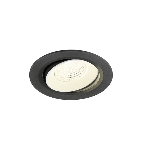 Kruhová - LA 1009853 NUMINOS® MOVE L Stropní vestavné svítidlo, 4000 K, 55°, IP20, kulaté, černé / bílé - BIG WHITE (SLV) - foto 1