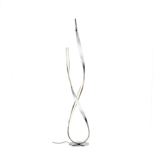 Stojací lampy - PN 720-17 LINDA LED stojací svítidlo chrom zakřivené šňůrový stmívač lesklé designové 3000K - PAUL NEUHAUS - foto 1