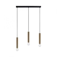 Vícečetná - LD 15618-60 BRUNA LED závěsné svítidlo, nadčasové, jednoduché, matná mosaz, vnitřní svítidlo 3 ramenné - LEUCHTEN DIREKT / JUST LIGHT