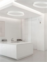 Kruhová - NV 9558660 Stropní svítidlo STING LED hliník a akryl bílá Epistar SMD2835 60W 3000K Eaglerise TRIAC driver D100 H7.8 120st. IP20 stmívatelné - NOVA LUCE