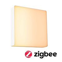 Nástěnná - P 94843 LED venkovní nástěnné svítidlo Smart Home Zigbee 3.0 Azalena pohybové čidlo HF senzor IP44 250x97mm CCT 8,5W 230V bílá umělá hmota/hliník - PAULMANN