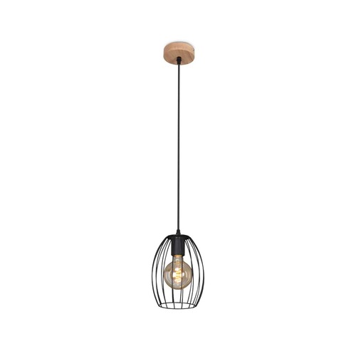 Koule - BRILO 4038-015 Závěsné svítidlo, pr. 17,5 cm, max. 60 W, černá - BRILO - foto 1