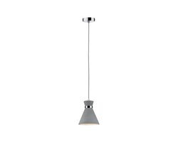 Koupelnová - P 70890 Závěsné svítidlo Verve IP44 E27 20W beton / chrom - PAULMANN