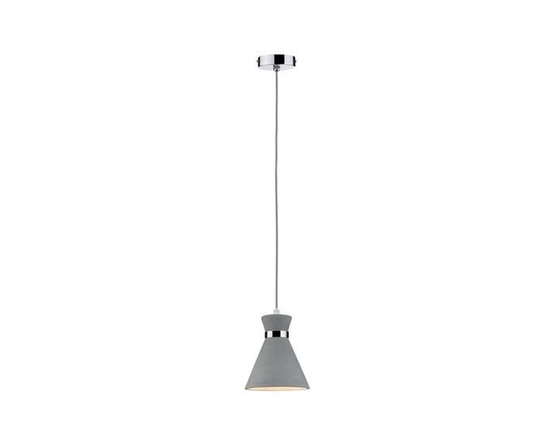 Koupelnová - P 70890 Závěsné svítidlo Verve IP44 E27 20W beton / chrom - PAULMANN - foto 1