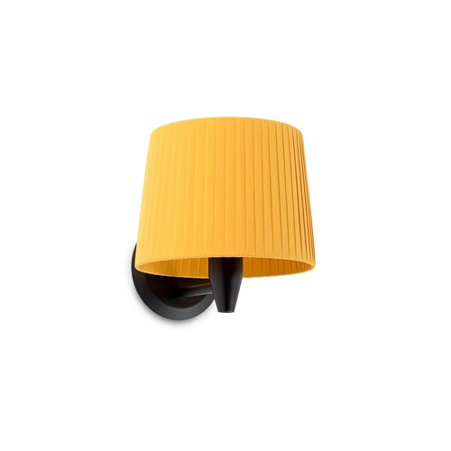 Dekorativní - FARO 64307-36 SAMBA černá/skládaná žlutá nástěnná lampa - FARO - foto 1